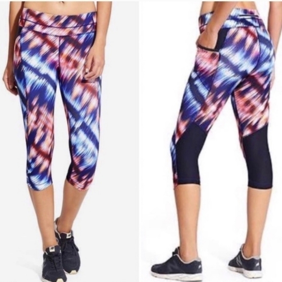 ATHLETA MULTI COLOR CARPI LEGGINGS, SZ MEDIUM - Picture 2 of 8